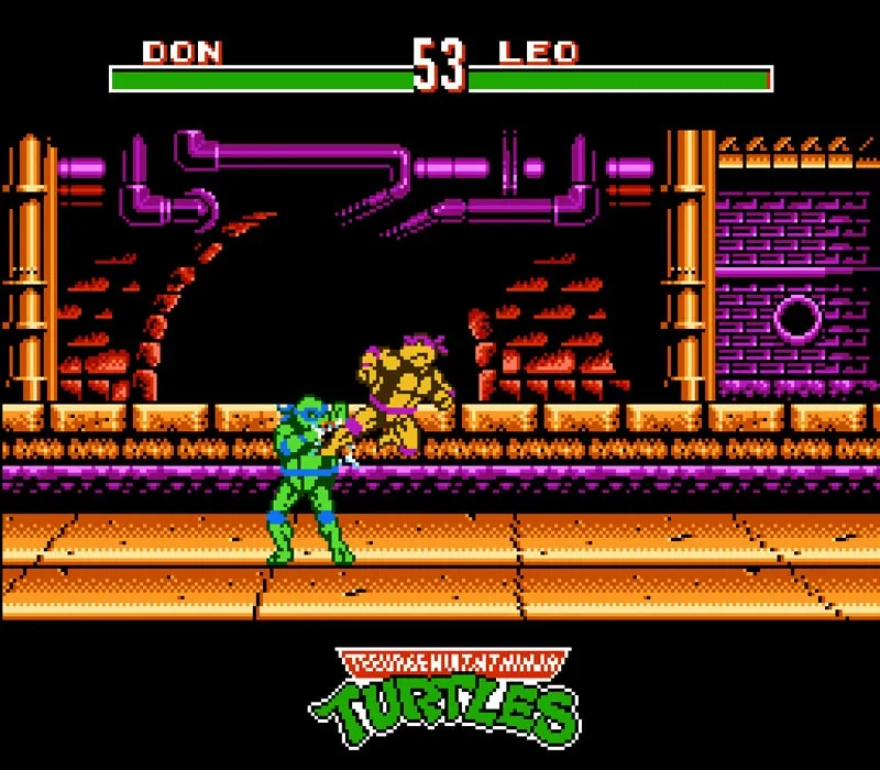 Teenage Mutant Ninja Turtles: Tournament Fighters NES-Spiel