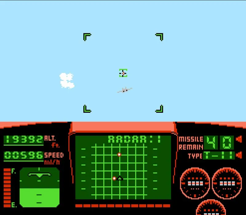 Top Gun NES-Spiel