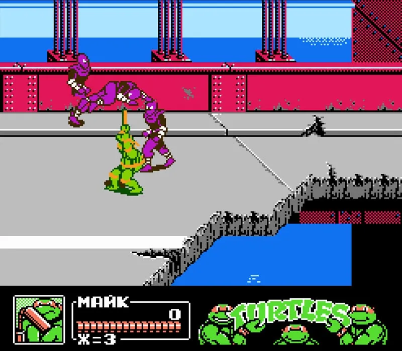 Teenage Mutant Ninja Turtles 3: The Manhattan Project NES-Spiel