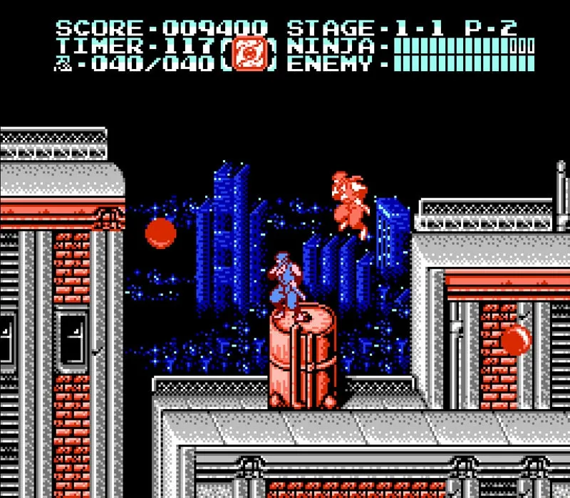 Ninja Gaiden 2: The Dark Sword of Chaos NES-Spiel