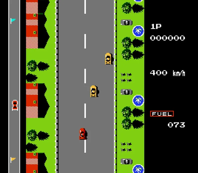 Road Fighter NES-Spiel