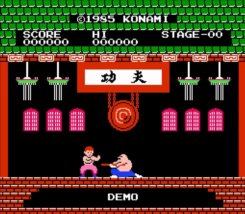 Yie Ar Kung-Fu NES-Spiel