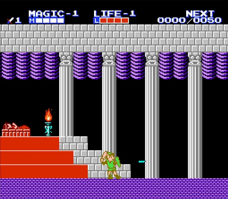 Zelda 2: The Adventure of Link NES-Spiel