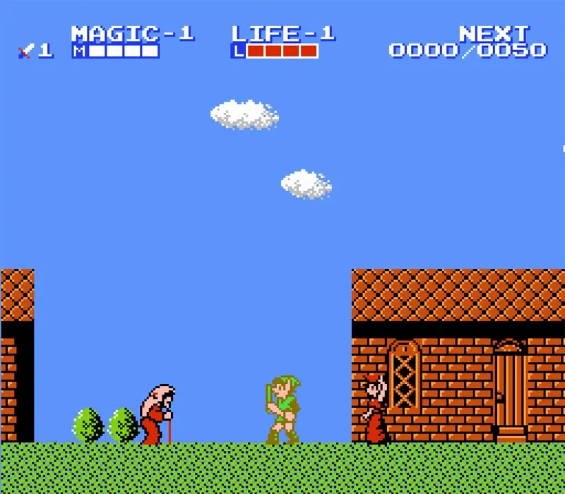 Zelda 2: The Adventure of Link NES-Spiel