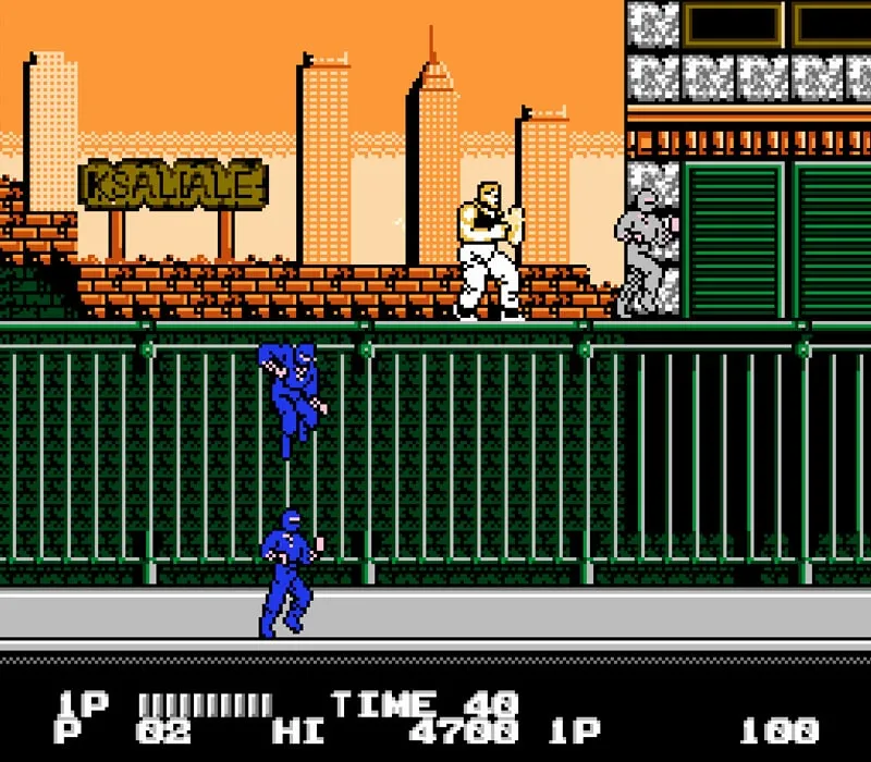 Bad Dudes Vs. DragonNinja NES-Spiel