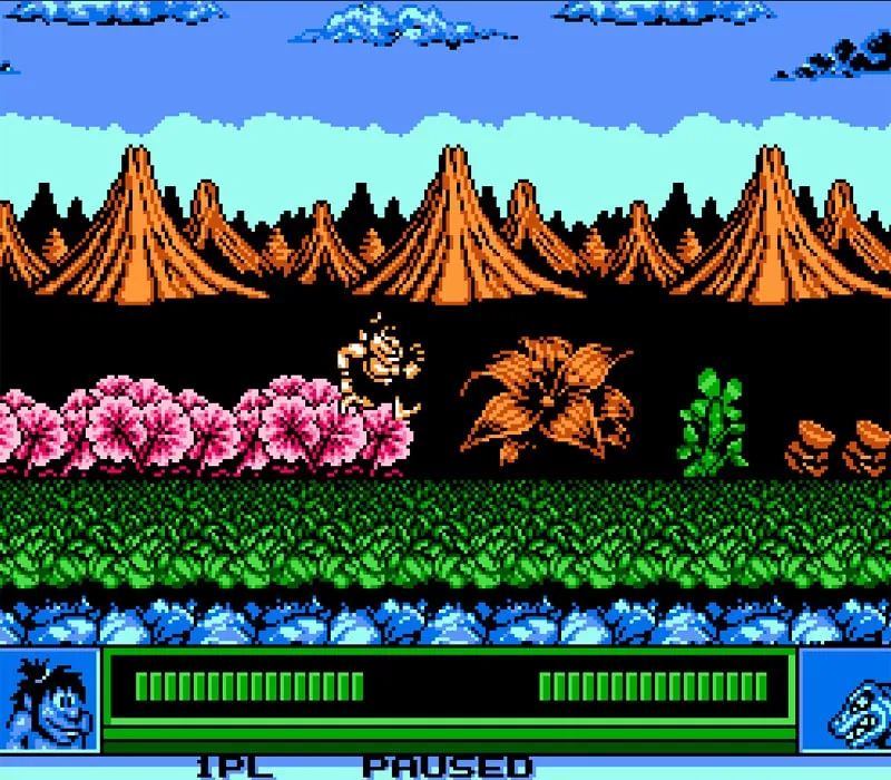 Joe & Mac Caveman Ninja NES-Spiel