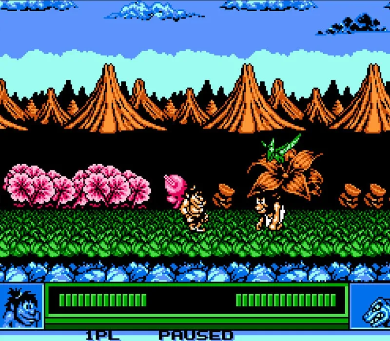 Joe & Mac Caveman Ninja NES-Spiel