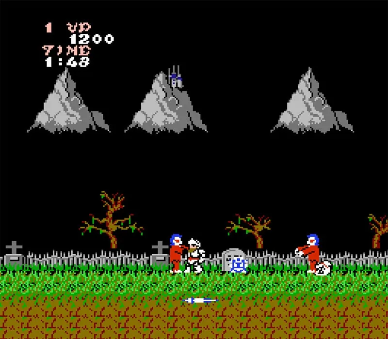 Ghosts'n Goblins NES-Spiel
