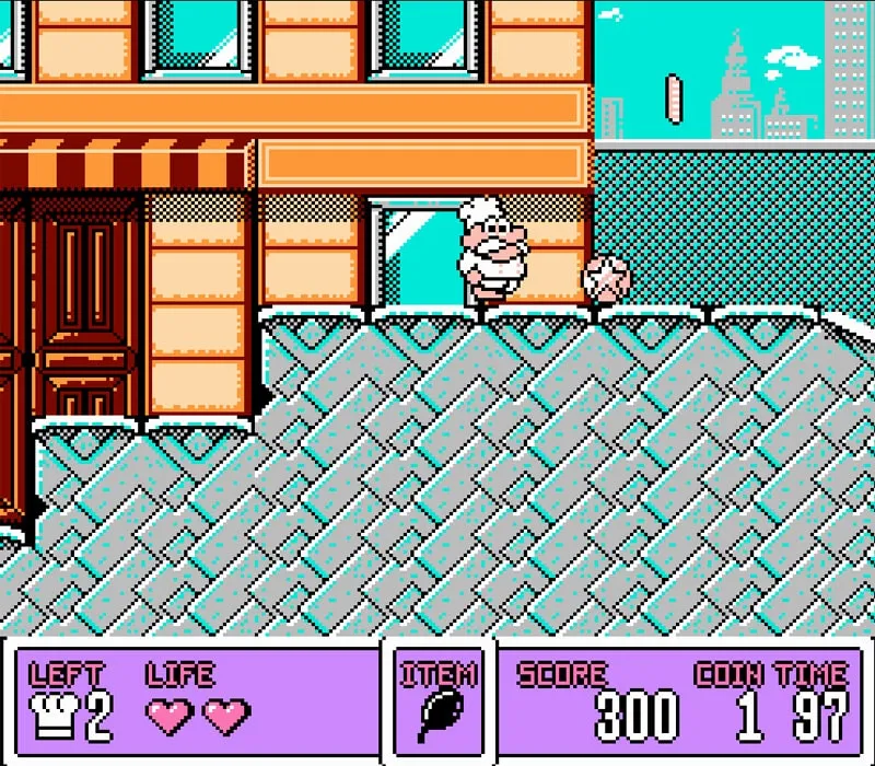 Panic Restaurant NES-Spiel