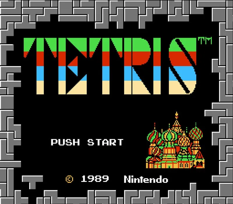 Tetris NES-Spiel