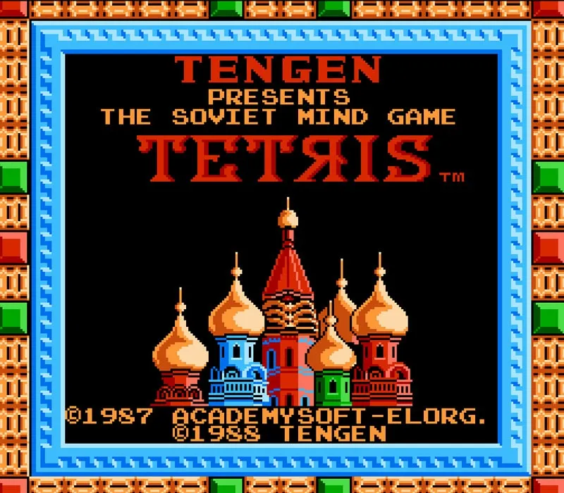 Tetris Atari NES-Spiel