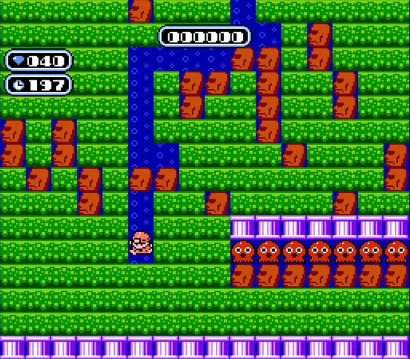 Boulder Dash NES-Spiel