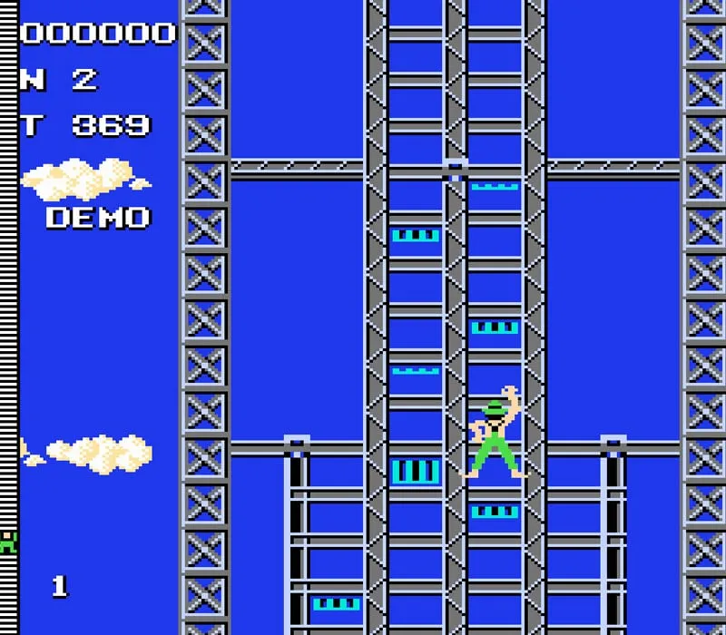 Crazy Climber NES-Spiel