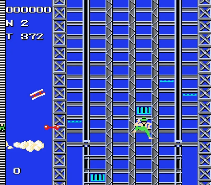 Crazy Climber NES-Spiel