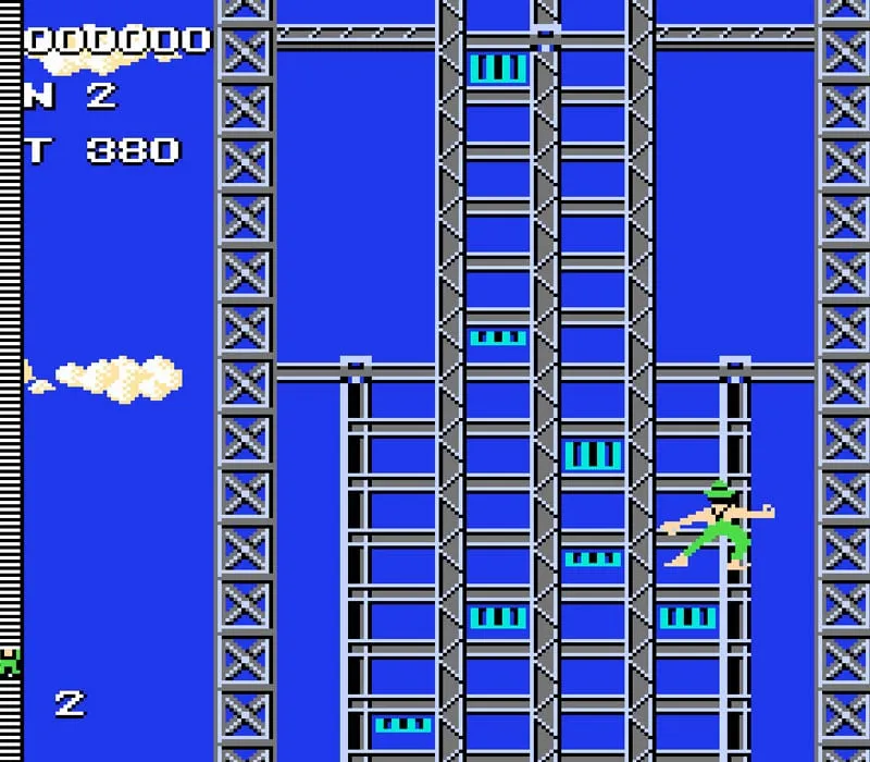 Crazy Climber NES-Spiel