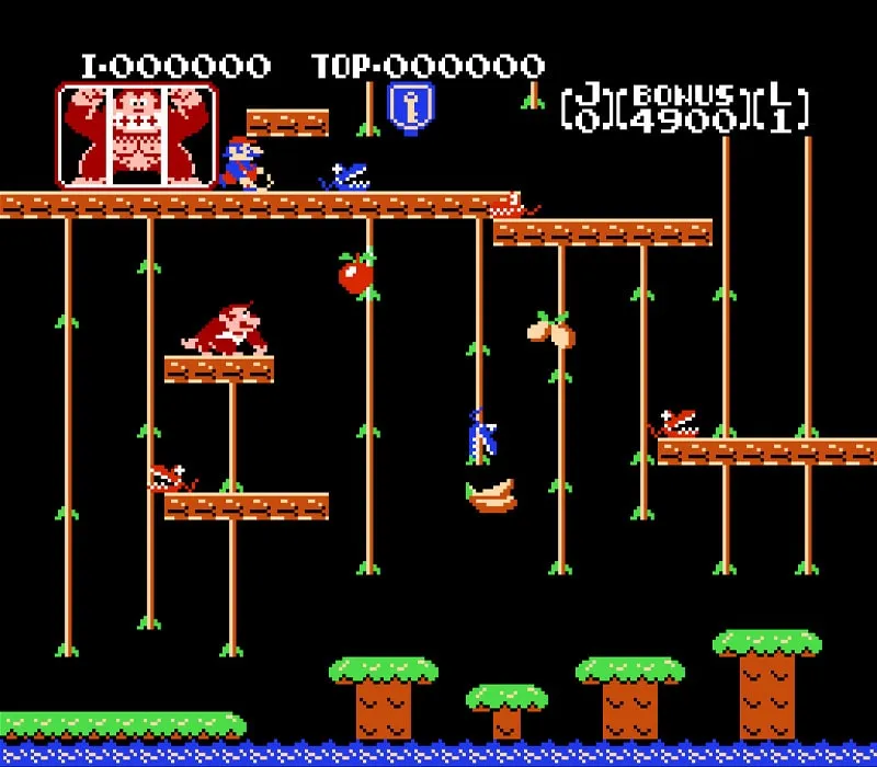 Donkey Kong Jr. NES-Spiel