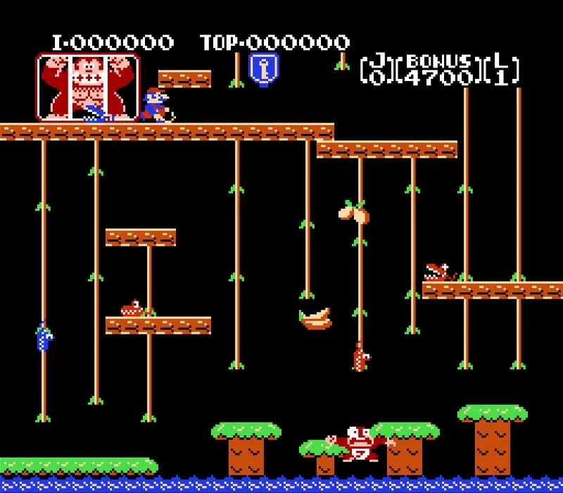 Donkey Kong Jr. NES-Spiel