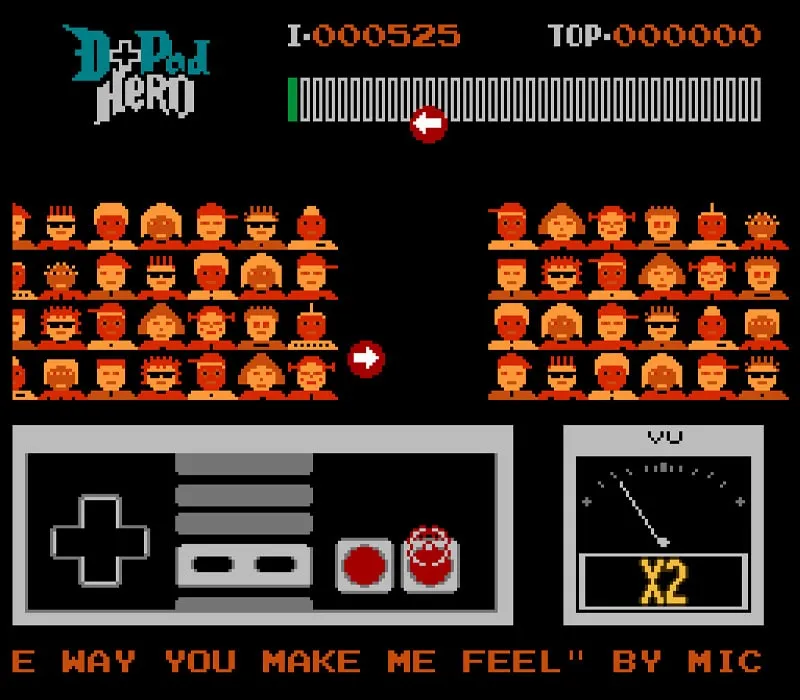 D-Pad Hero NES-Spiel