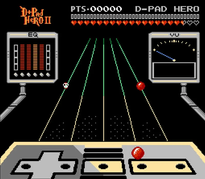D-Pad Hero 2 NES-Spiel
