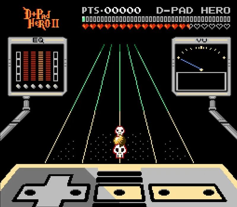 D-Pad Hero 2 NES-Spiel