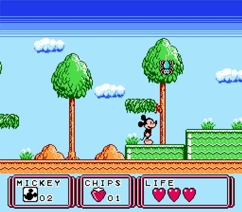 Mickey Mouse 3: Dream Balloon NES-Spiel