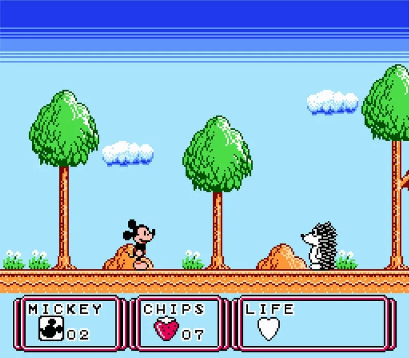 Mickey Mouse 3: Dream Balloon NES-Spiel