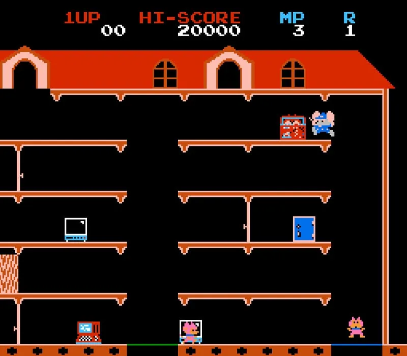 Mappy NES-Spiel