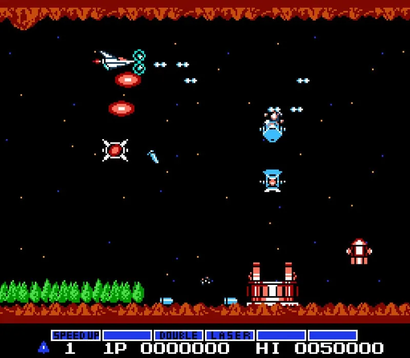 Gradius NES-Spiel