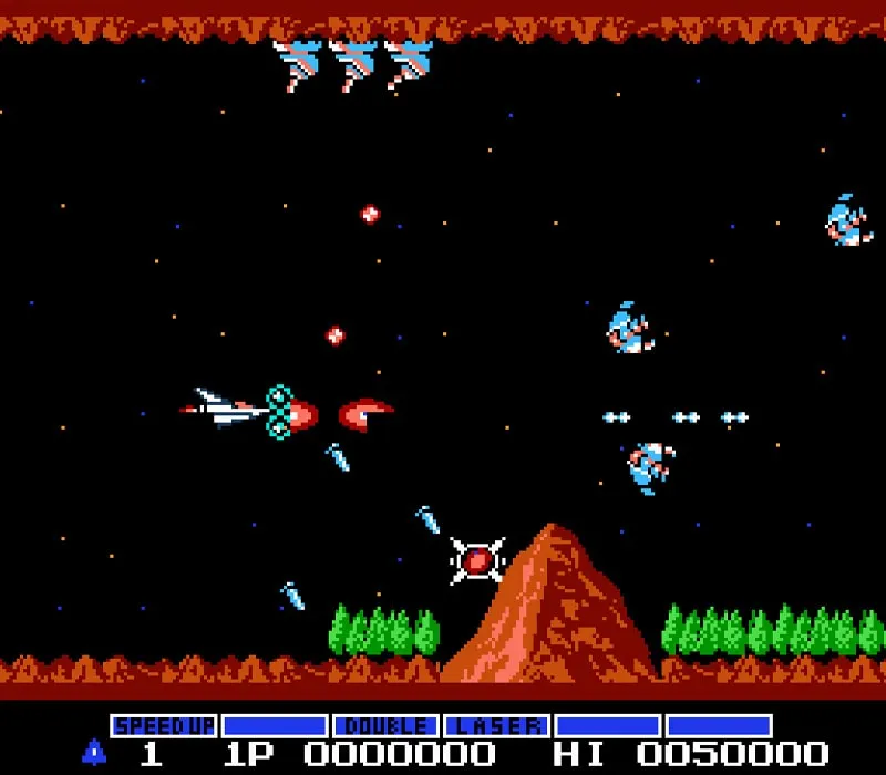 Gradius NES-Spiel