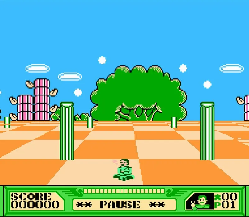 The 3-D Battles of WorldRunner NES-Spiel