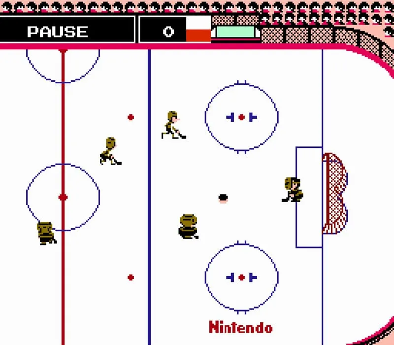 Ice Hockey NES-Spiel