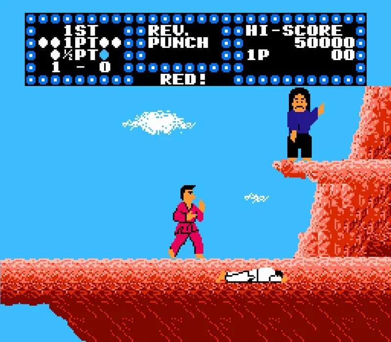 Karate Champ NES-Spiel