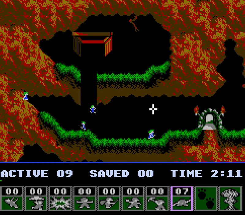Lemmings NES-Spiel
