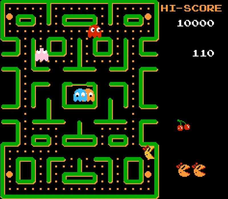 Ms. Pac-Man NES-Spiel