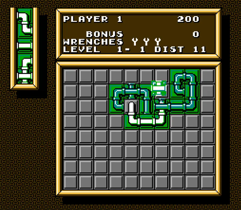 Pipe Dream NES-Spiel