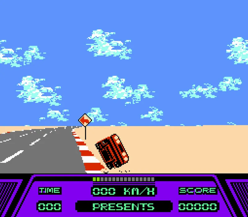 Rad Racer NES-Spiel