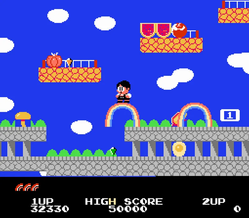 Rainbow Islands: The Story of Bubble Bobble 2 NES-Spiel