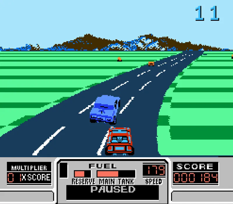 RoadBlasters NES-Spiel