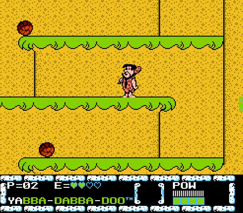 The Flintstones: The Surprise at Dinosaur Peak! Juego NES