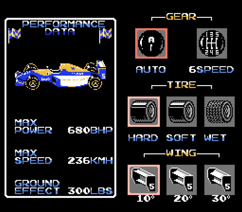 Nigel Mansell's World Championship Challenge Juego NES