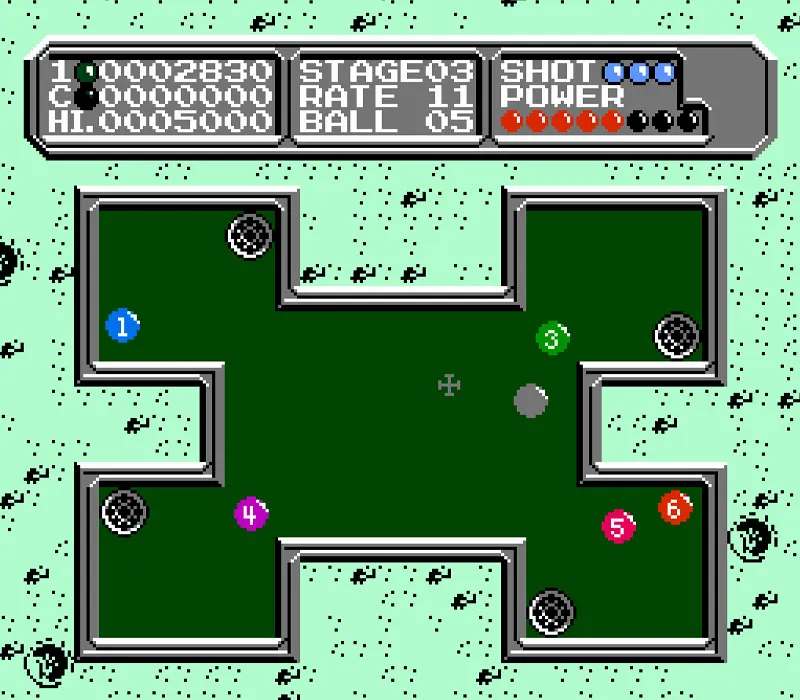 Lunar Pool Jeu NES