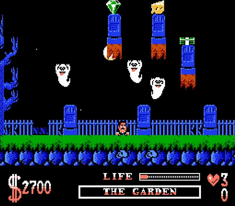 The Addams Family Gioco NES